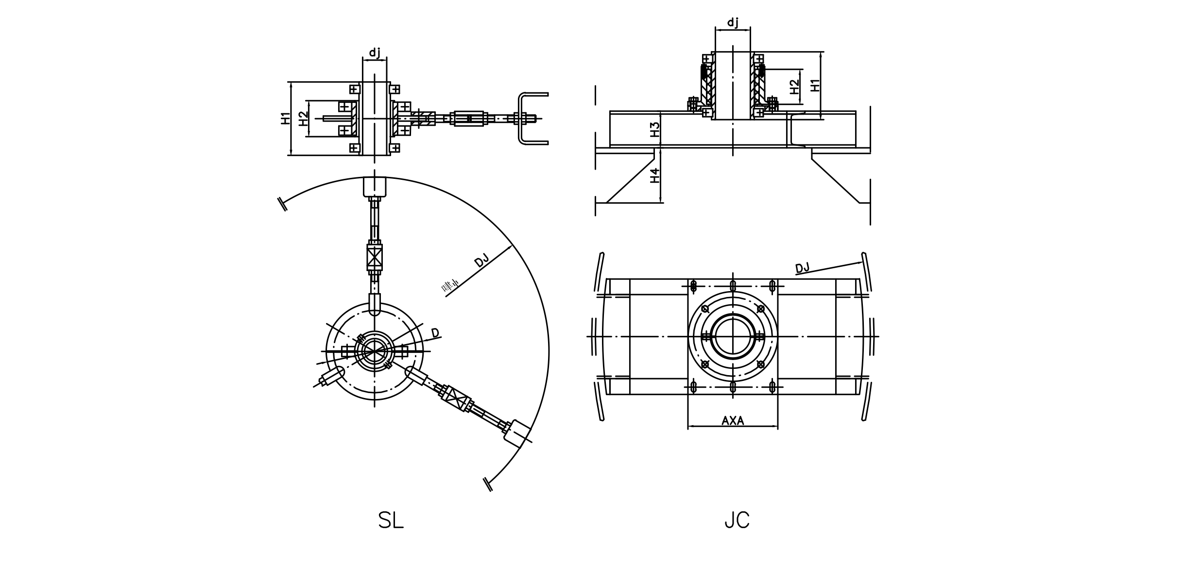 SL,JC型中間軸承 SL,JC型中間軸承設(shè)計圖