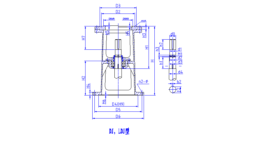 DJ,LDJ型減速機(jī)機(jī)架 DJ,LDJ型減速機(jī)機(jī)架設(shè)計(jì)圖