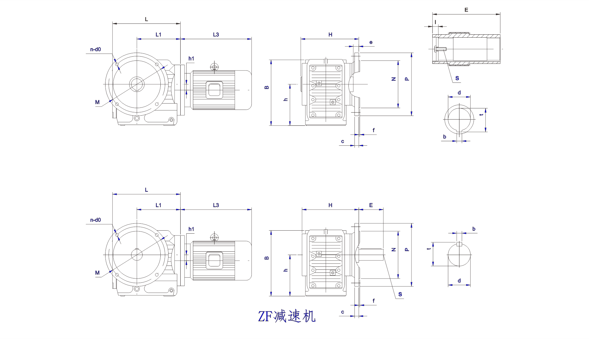 ZF系列正交軸齒輪減速機 ZF系列正交軸齒輪減速機設(shè)計圖