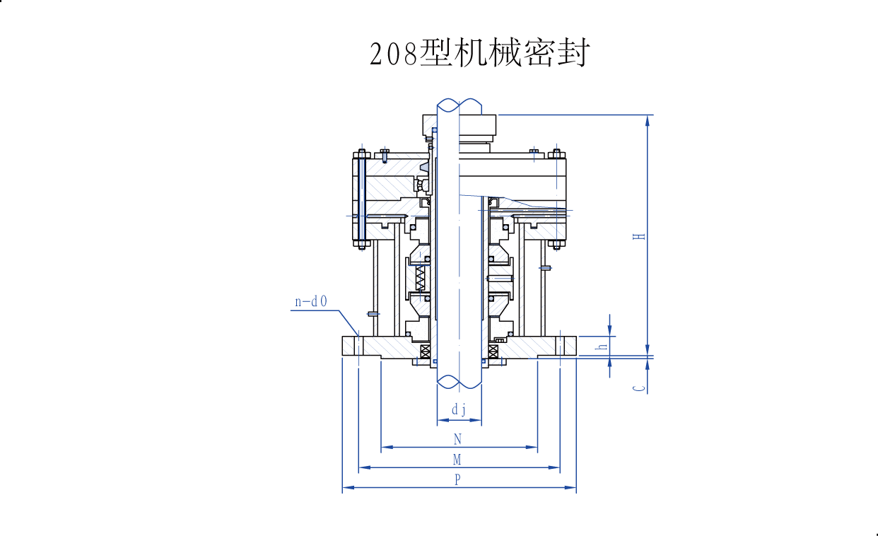 集裝單端面底入式機(jī)械密封 集裝單端面底入式機(jī)械密封設(shè)計(jì)圖